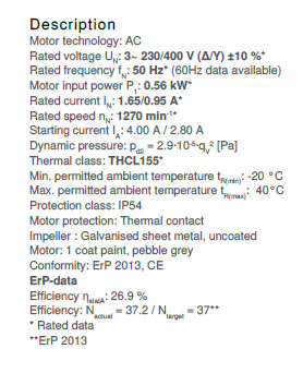 Параметры работы модели RE22P-4DK.4C.1R
