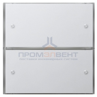 Сенсорный выключатель 3 Basis, 2-клавишный Gira KNX/EIB F100 Белый глянцевый