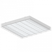 Светодиодный светильник "ВАРТОН" спортивный накладной 595*620*65мм 54 ВТ 6500К IP40 с защитной сеткой с функцией аварийного освещения