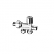 Узел дизайн-серии LadyFAR одноточечного подключения с терморегулирующим и запорным вентилями