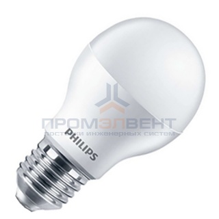 Светодиодная лампа Philips LED Bulb A60 5W (55W) 220V E27 6500K 500lm L104x58mm (матов./холодный)